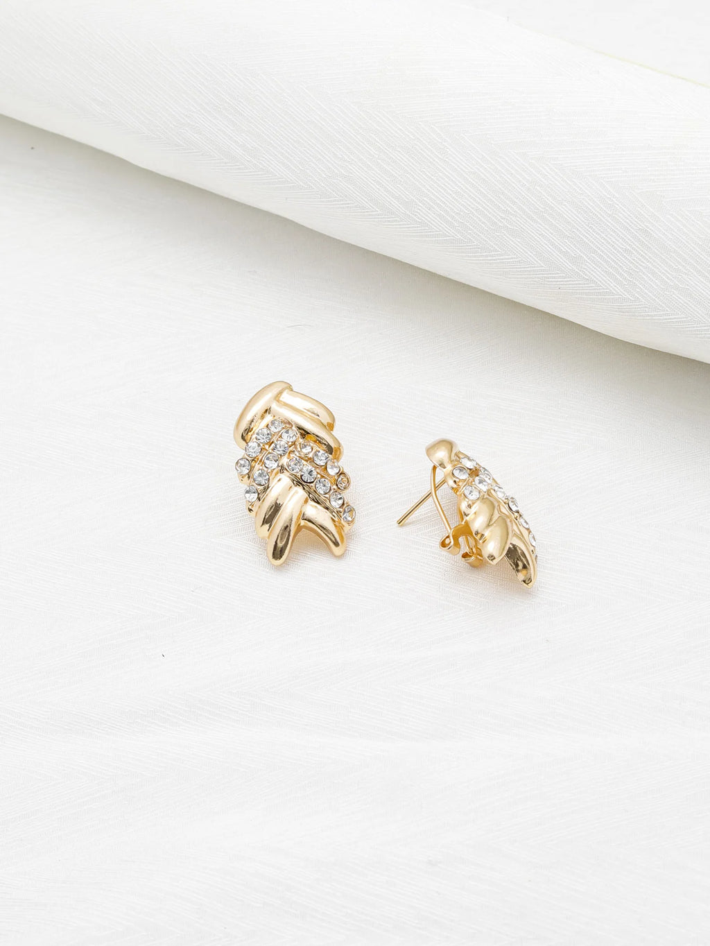 Maison Veyre Gold Woven Jewelry Set — Necklace, Earrings, Bracelet & Ring