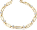 Maison Veyre Gold Paperclip Chain Bracelet