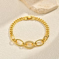 Maison Veyre Gold Geometric Charm Bracelet