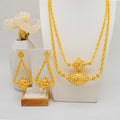 Maison Veyre Gold Layered Necklace & Earrings Set
